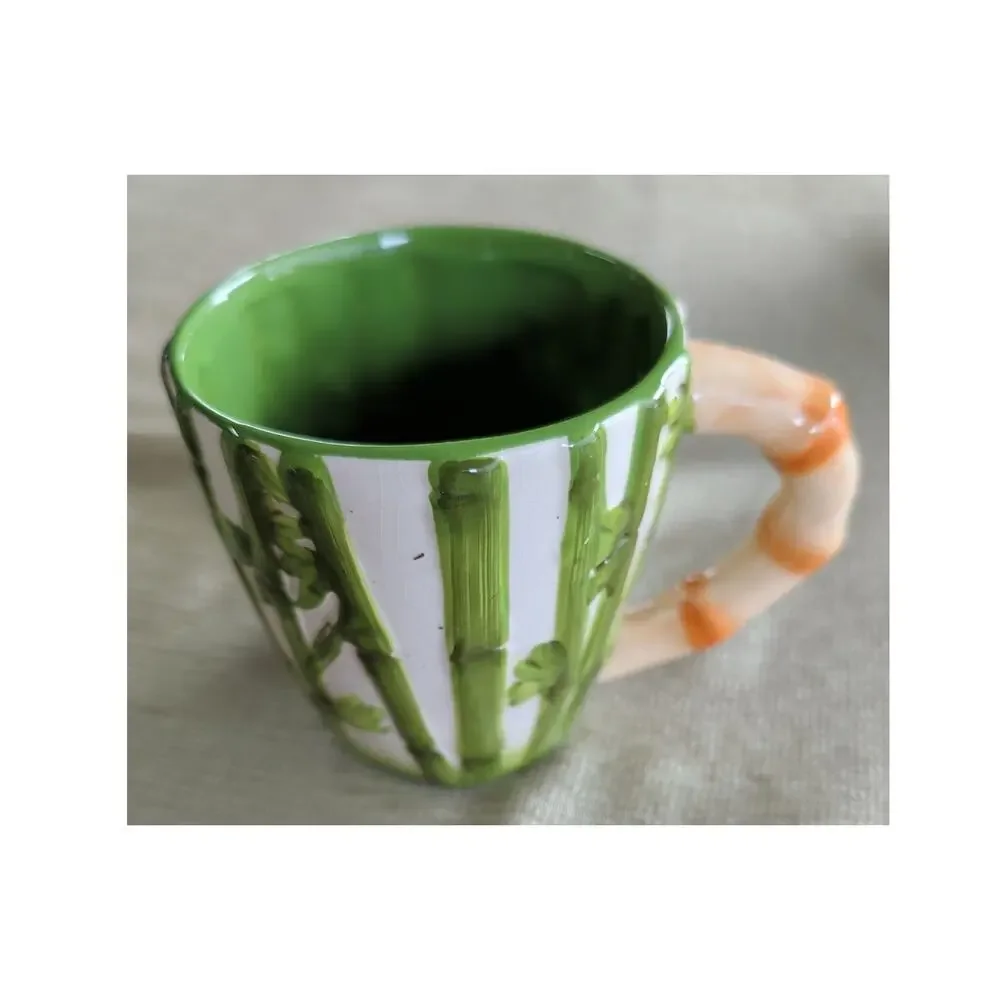 Pier 1 Bamboo Surprise Panda Coffee Tea Mug Cup